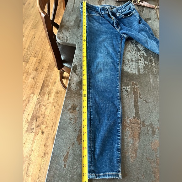 American Eagle High-Rise Stretch Jeans Size 8 Dark Wash A&E Next Level Stretch - Picture 9 of 11